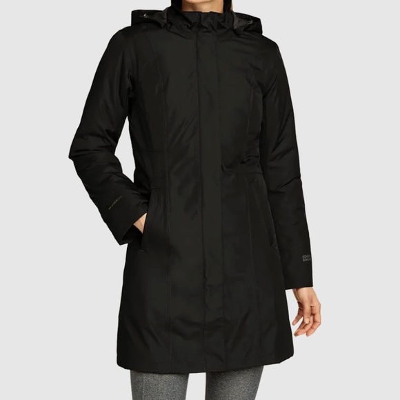 Eddie Bauer Girl on the Go Insulated Waterproof Trench Coat - Size Small - Picture 1 of 5